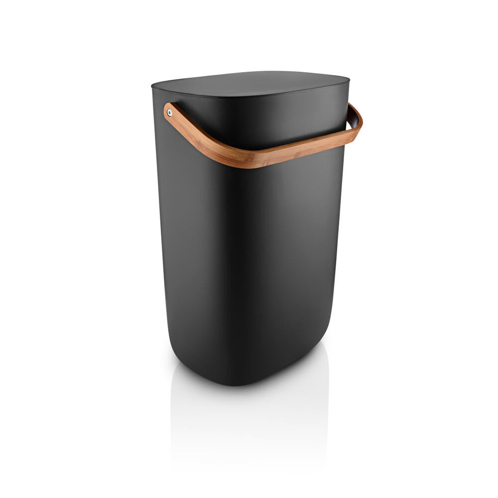 Eva Solo Abfallsortierbehälter Reflect, Mülleimer, Kunststoff, Bambus, Black, 33 L, 537779