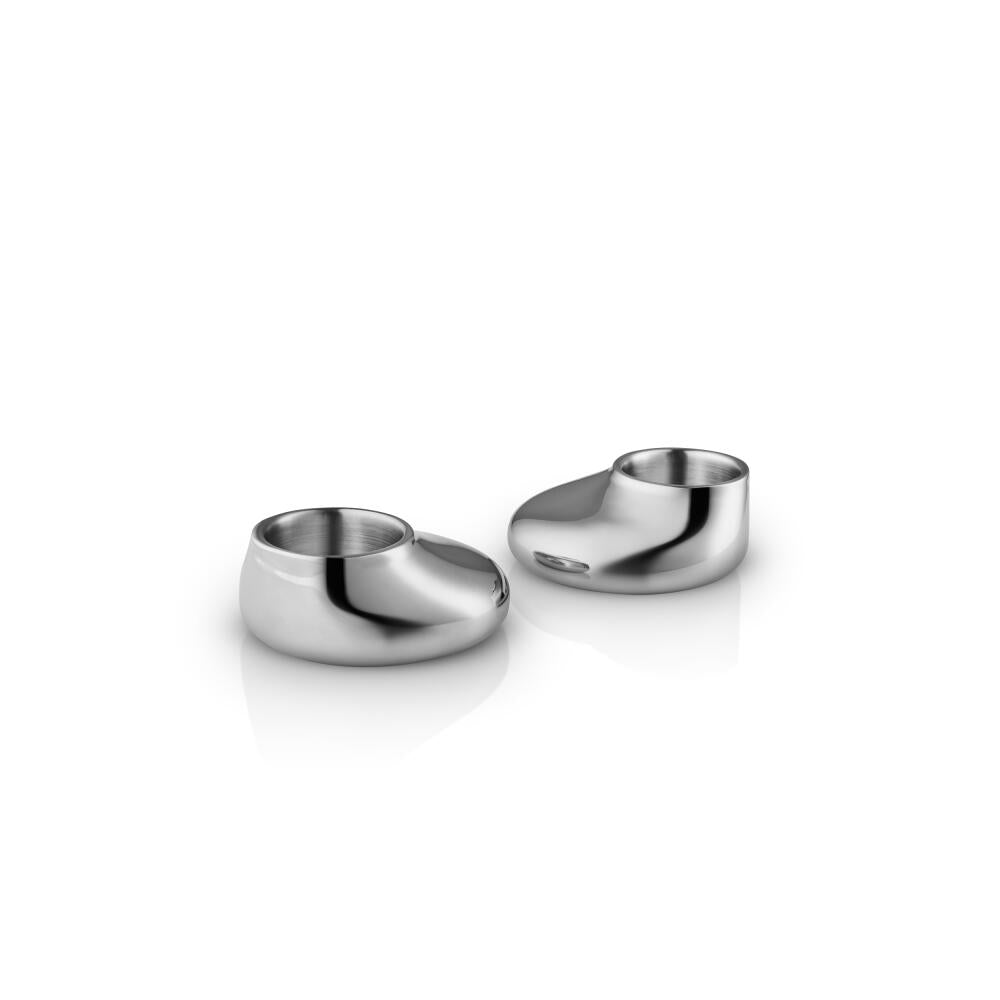 Eva Solo Teelichthalter 2er Set Mellow, Halter, Teelicht, Edelstahl, Steel, 4 cm, 567303