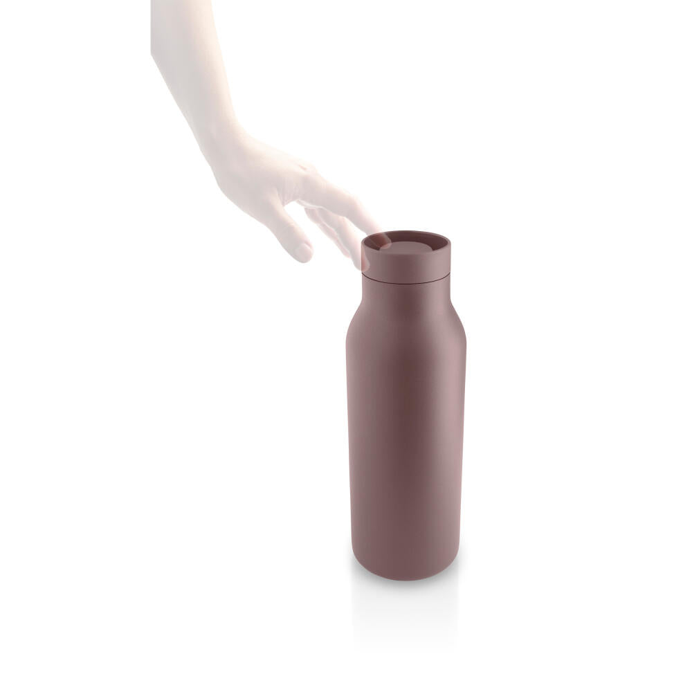 Eva Solo Insulated Bottle Urban, Thermo Bottle, Stainless Steel, Plastic, Vintage Brown, 0.5 L, 575013