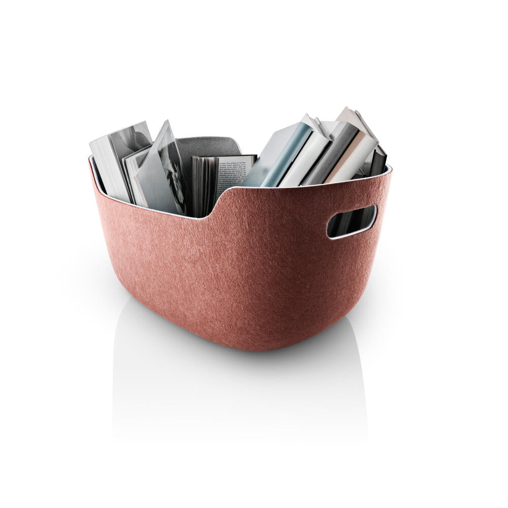Eva Solo Aufbewahrungskorb Tidy, Korb, Kunststoff, Chestnut, 48x35x26  cm, 732010015