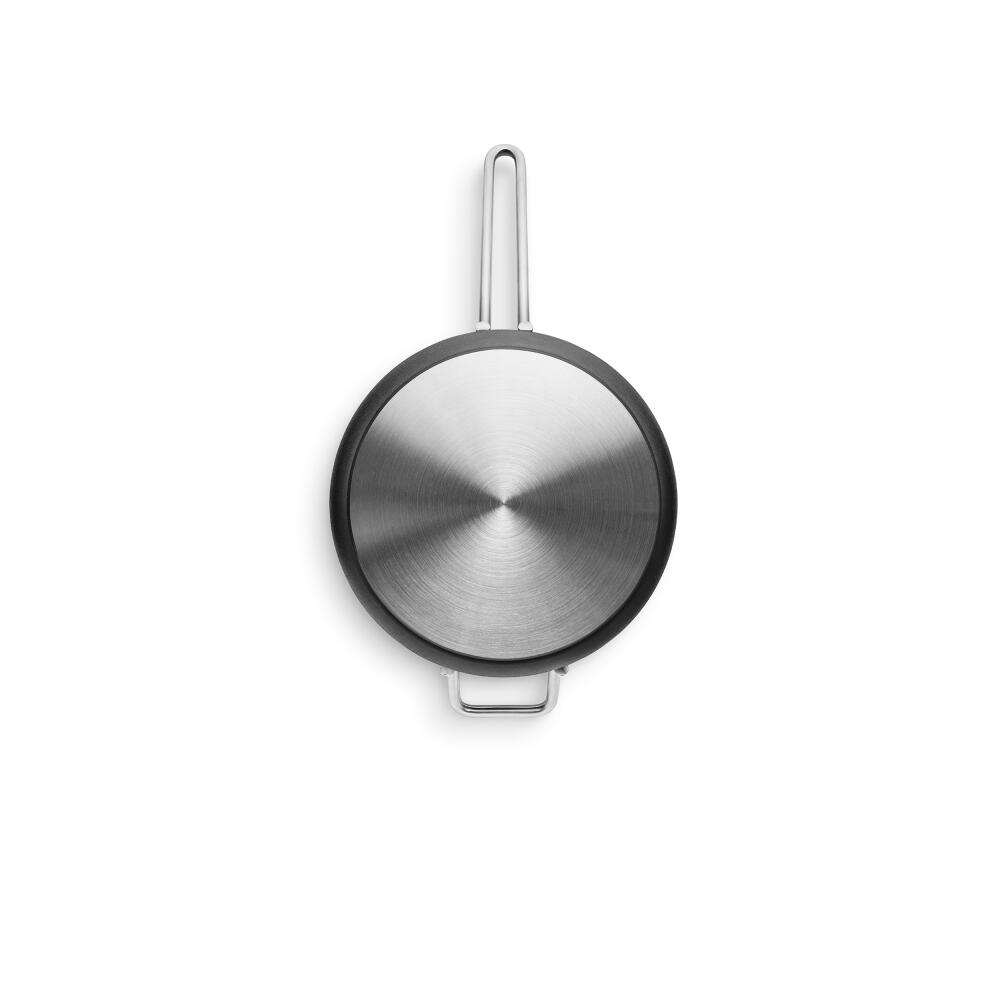 Eva Trio Professional Sauteuse, Kochtopf, Aluminium, Edelstahl, Keramik Beschichtung, Black, 24 cm, 204825