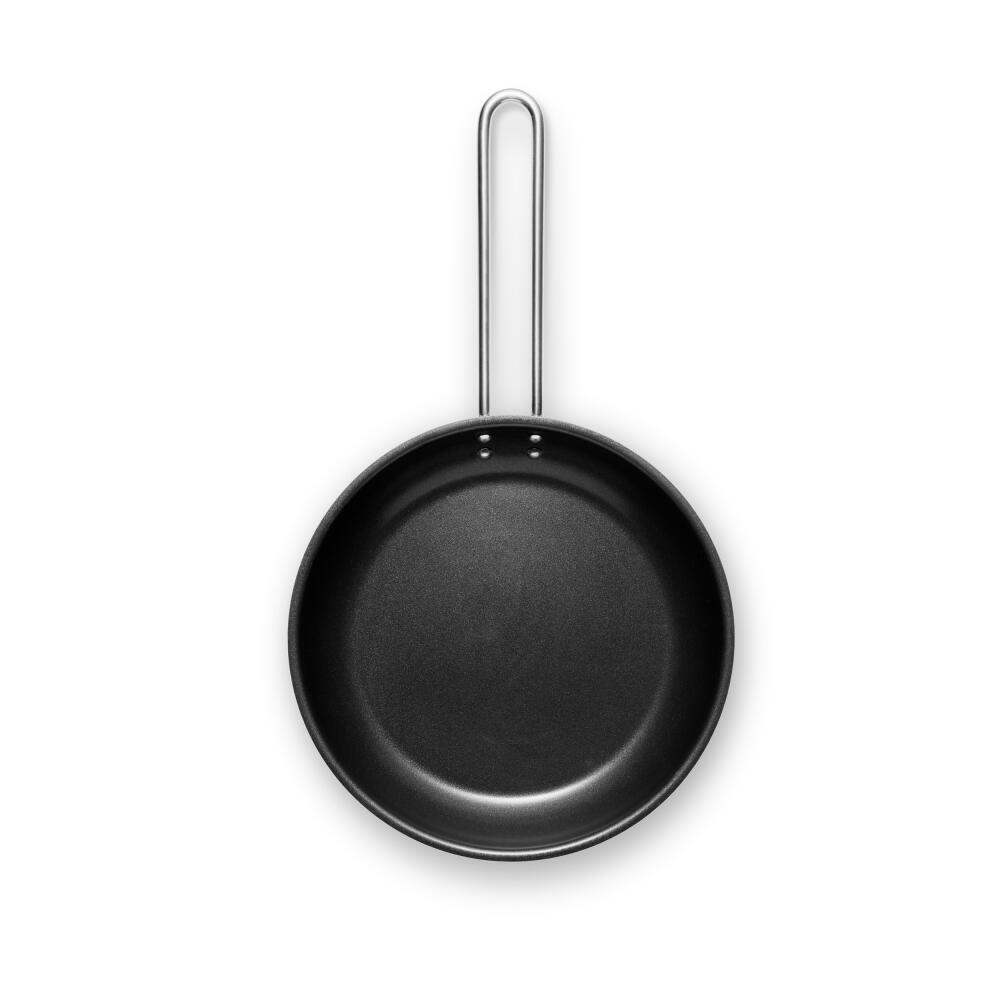 Eva Trio Stainless Steel Bratpfanne, Pfanne, Induktionsgeeignet, Aluminium, Edelstahl, Polished Steel, 24 cm, 302724