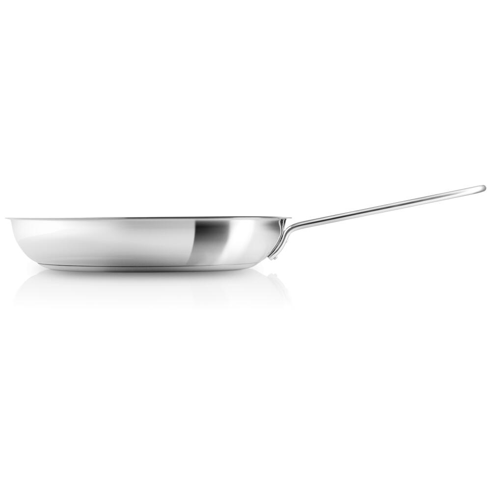 Eva Trio Stainless Steel Bratpfanne, Pfanne, Induktionsgeeignet, Aluminium, Edelstahl, Polished Steel, 30 cm, 302730