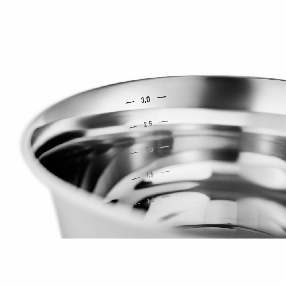 Eva Solo Rührschüssel-Set Green Tools 3-tlg., Rührschüsseln, Edelstahl, Silberfarben, 1.5 + 2.3 + 3.3 L, 301543