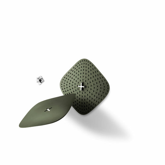 Eva Solo Topflappen Green Tools 2-tlg. mit Haken, Kunststoff, Silikon, Grün, 18 x 18 cm, 530625