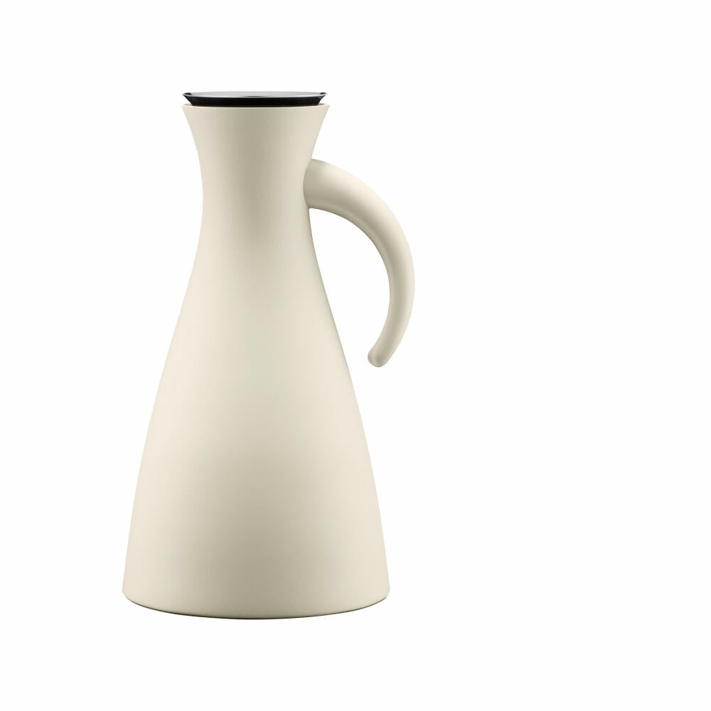 Eva Solo Isolierkanne Coconut, Thermokanne, Edelstahl, Glas, Beige, 1 L, 502889