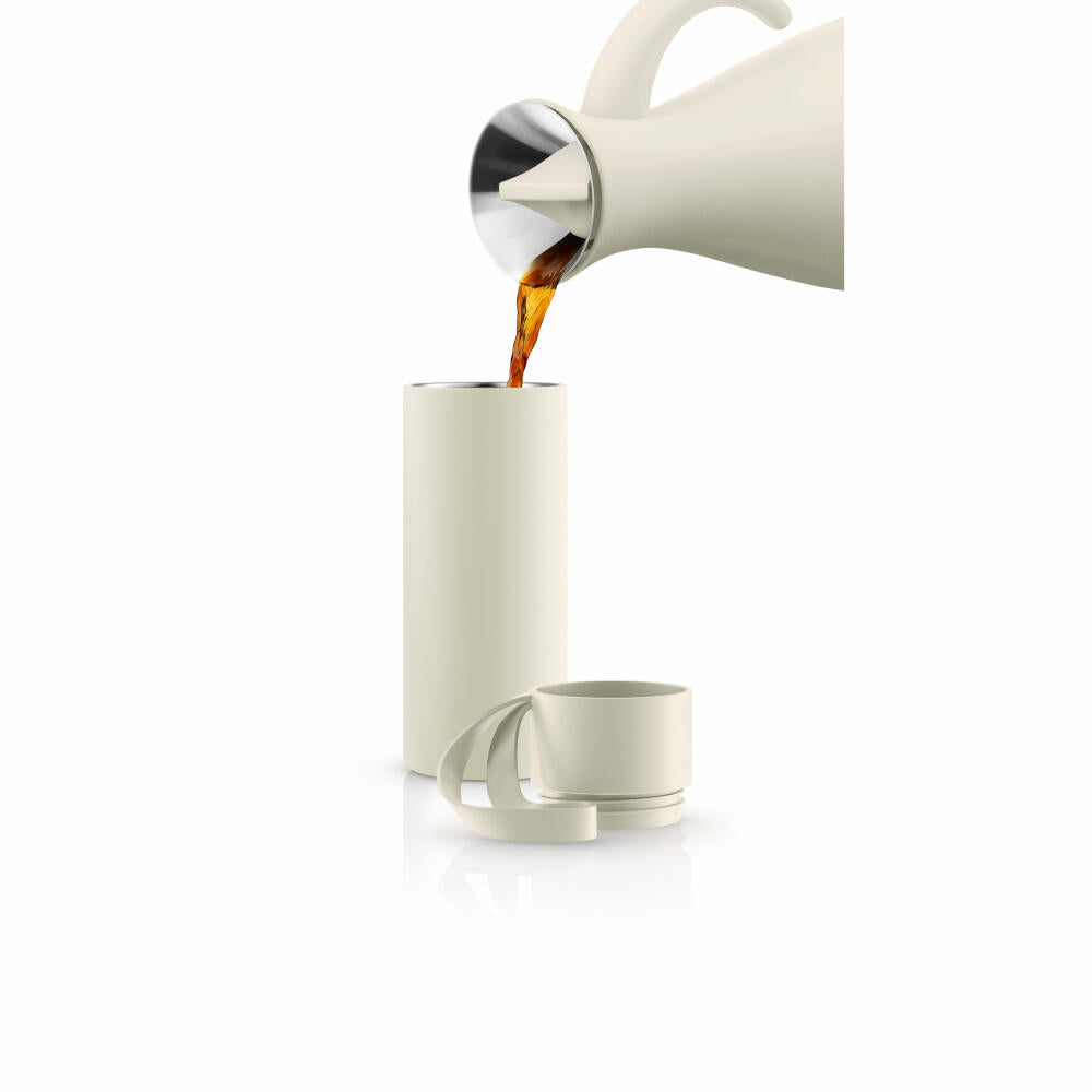 Eva Solo Isolierbecher To Go Cup Coconut, Edelstahl, Kunststoff, Beige, 350 ml, 567008