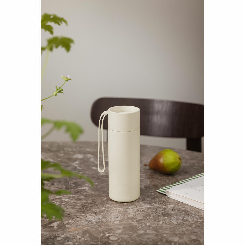 Eva Solo Isolierbecher To Go Cup Coconut, Edelstahl, Kunststoff, Beige, 350 ml, 567008