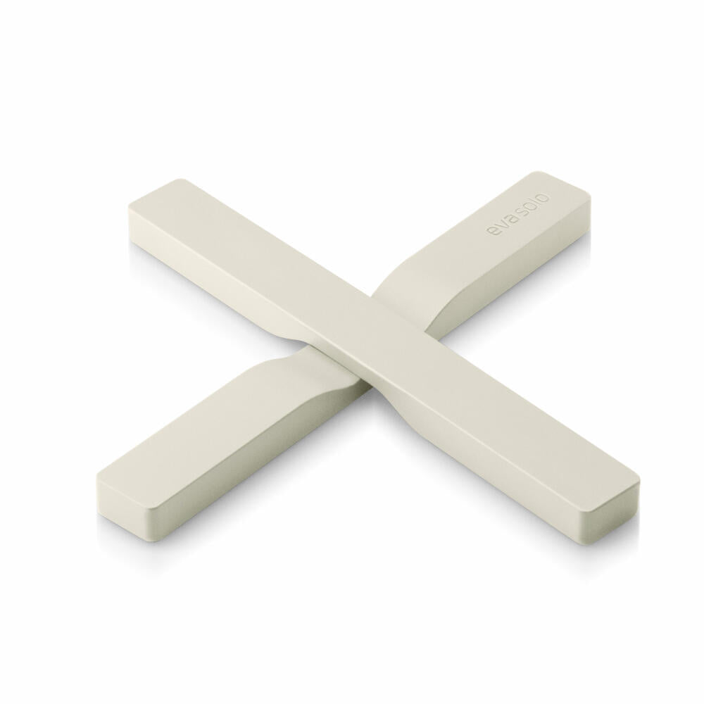Eva Solo Magnetischer Untersetzer 2-tlg. Coconut, Topfuntersetzer, Nylon, Silikon, Beige, 20 cm, 530774