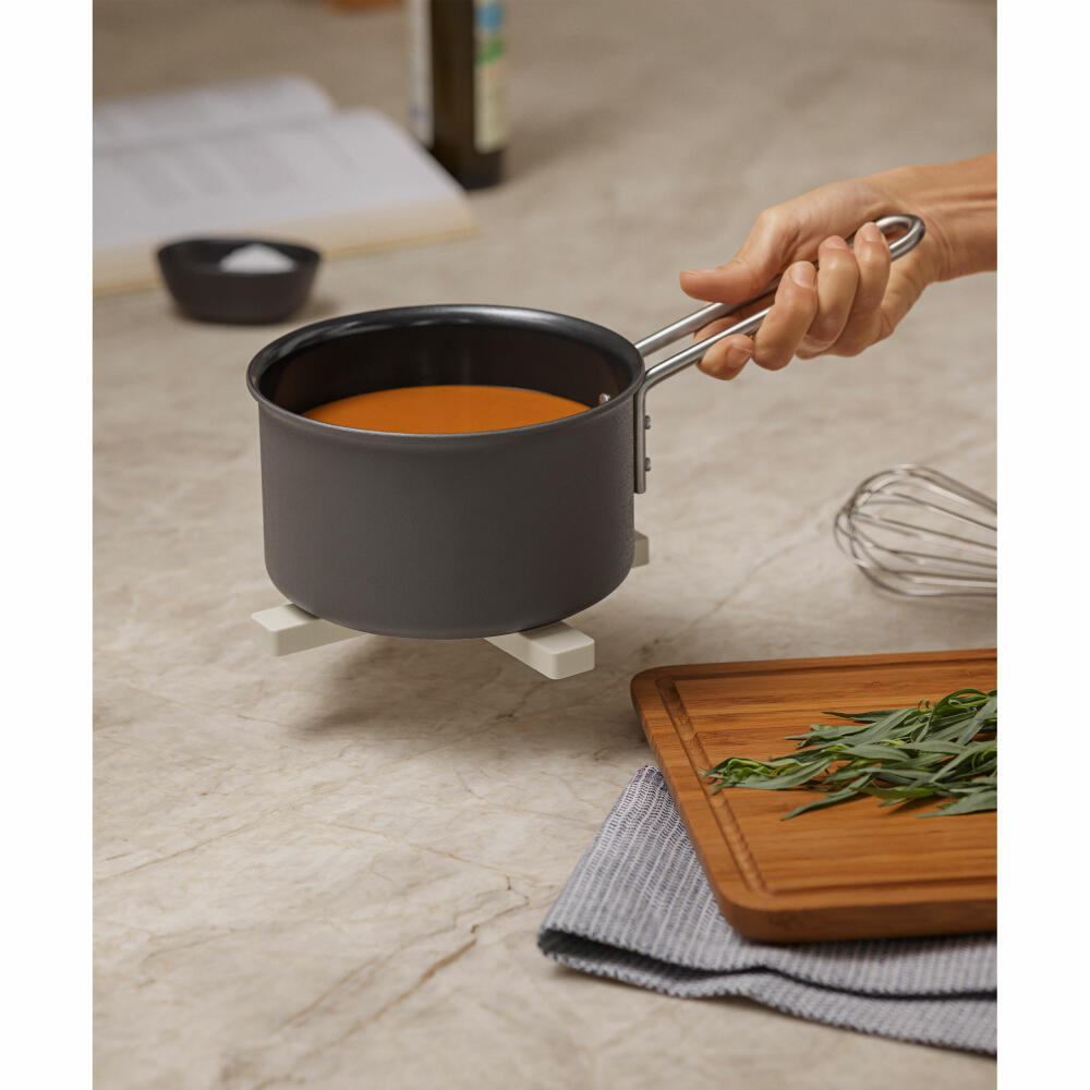 Eva Solo Magnetischer Untersetzer 2-tlg. Coconut, Topfuntersetzer, Nylon, Silikon, Beige, 20 cm, 530774