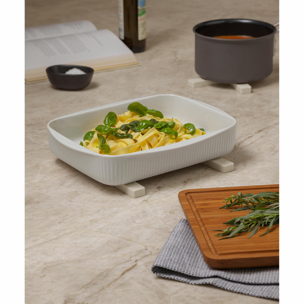 Eva Solo Magnetischer Untersetzer 2-tlg. Coconut, Topfuntersetzer, Nylon, Silikon, Beige, 20 cm, 530774