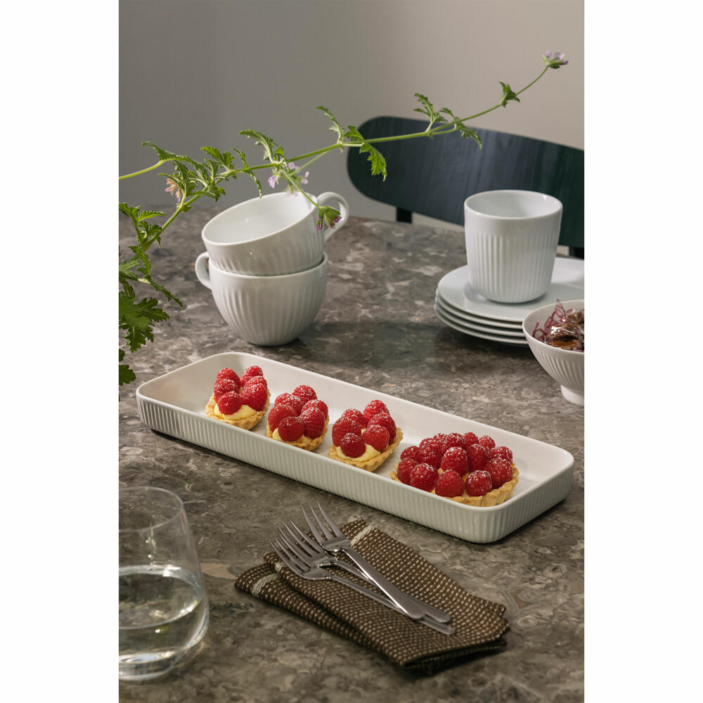 Eva Solo Servierplatte Legio Nova White, Porzellan, Weiß, 37 x 13 cm, 887394