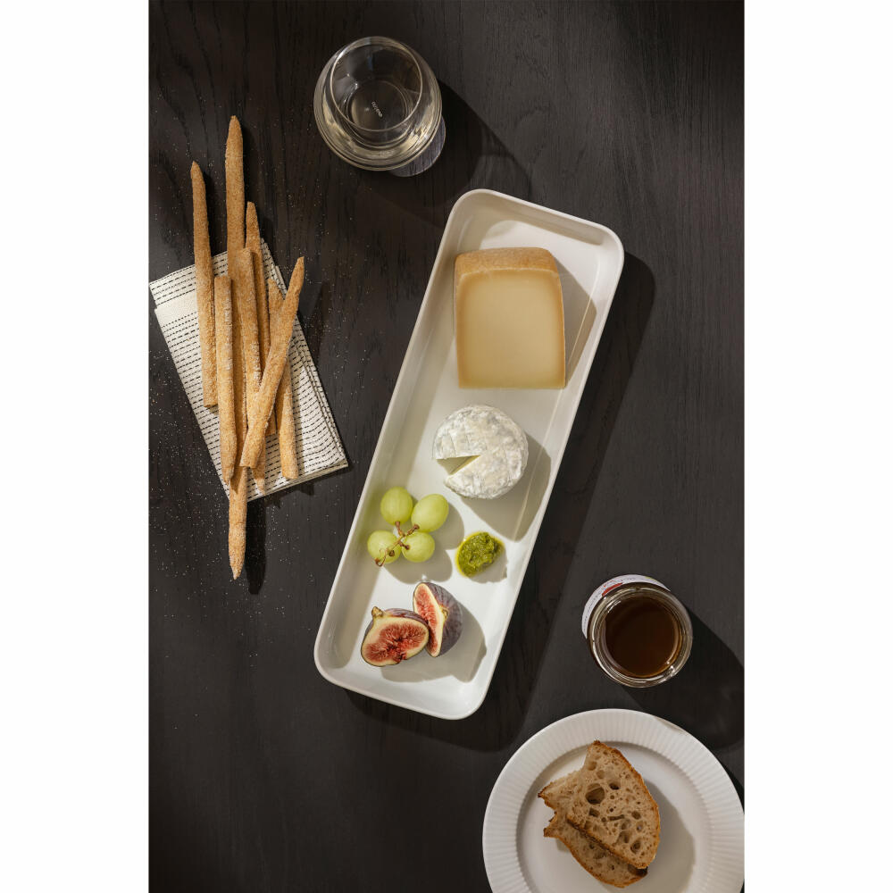 Eva Solo Servierplatte Legio Nova White, Porzellan, Weiß, 37 x 13 cm, 887394