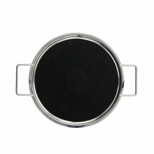 Eva Solo Abgießdeckel, Topfdeckel, Edelstahl, Schwarz, Silberfarben, 24 cm, 303024