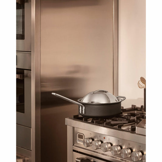 Eva Solo Deckel gewölbt, Topfdeckel, Pfannendeckel, Edelstahl, Silberfarben, 24 cm, 306064