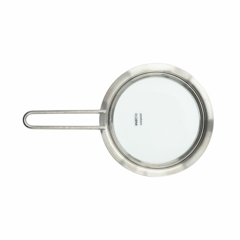 Eva Solo Glasdeckel, Topfdeckel, Pfannendeckel, Edelstahl, Glas, Silberfarben, 13 cm, 301013