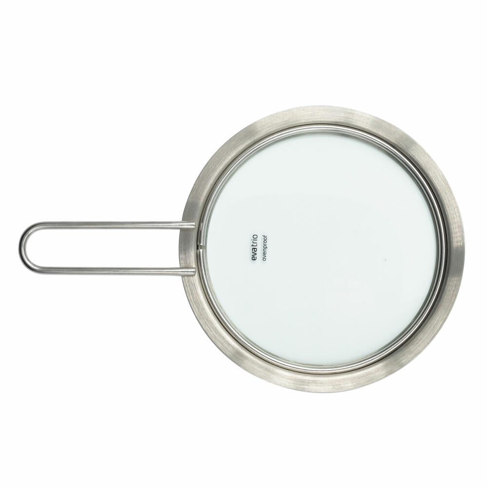 Eva Solo Glasdeckel, Topfdeckel, Pfannendeckel, Edelstahl, Glas, Silberfarben, 16 cm, 301016