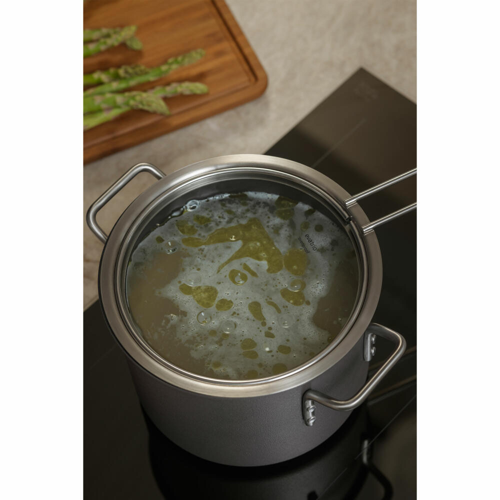 Eva Solo Glasdeckel, Topfdeckel, Pfannendeckel, Edelstahl, Glas, Silberfarben, 20 cm, 301020