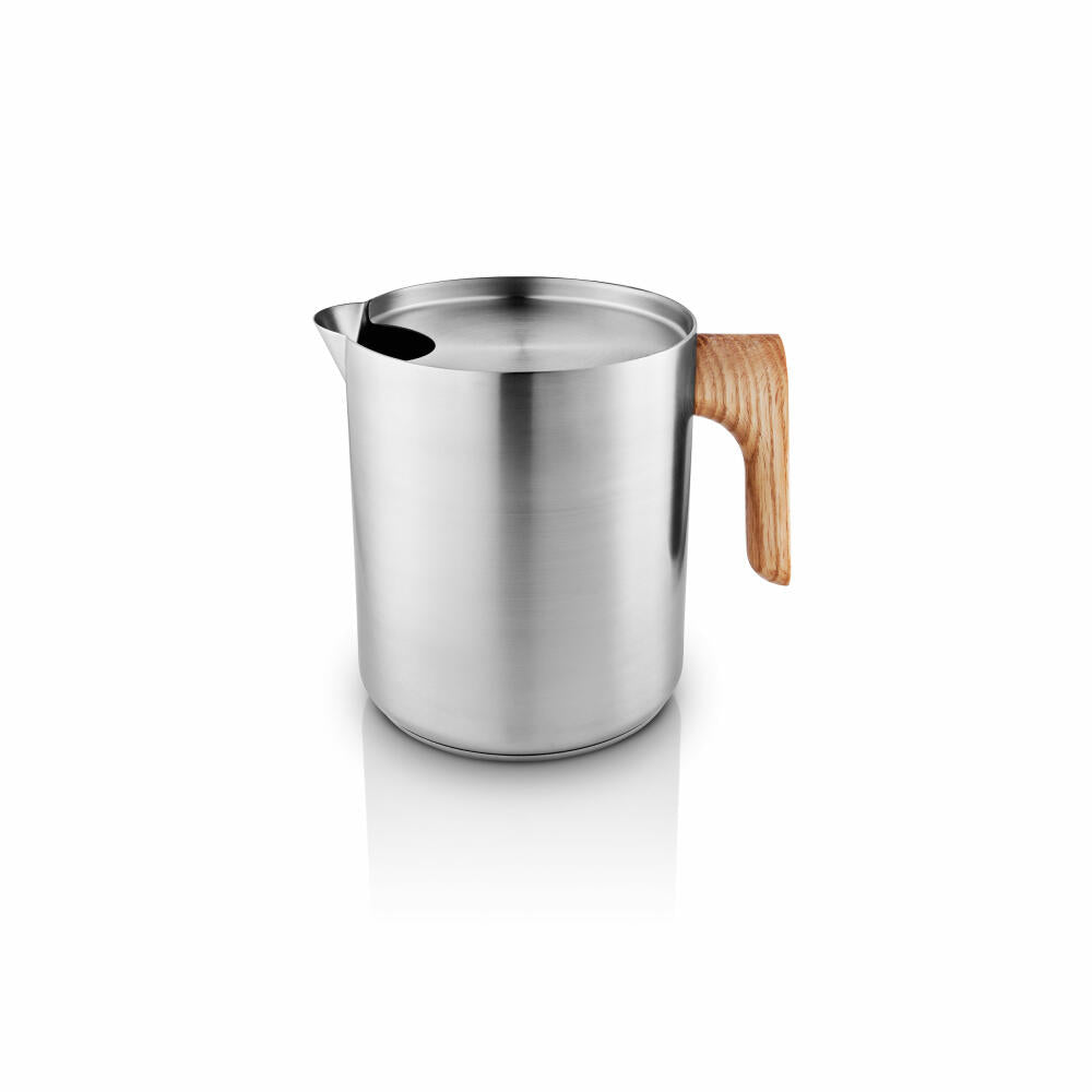 Eva Solo Wasserkessel Nordic Kitchen, Aluminium, Holz, Edelstahl, Silberfarben, 1 L, 502927
