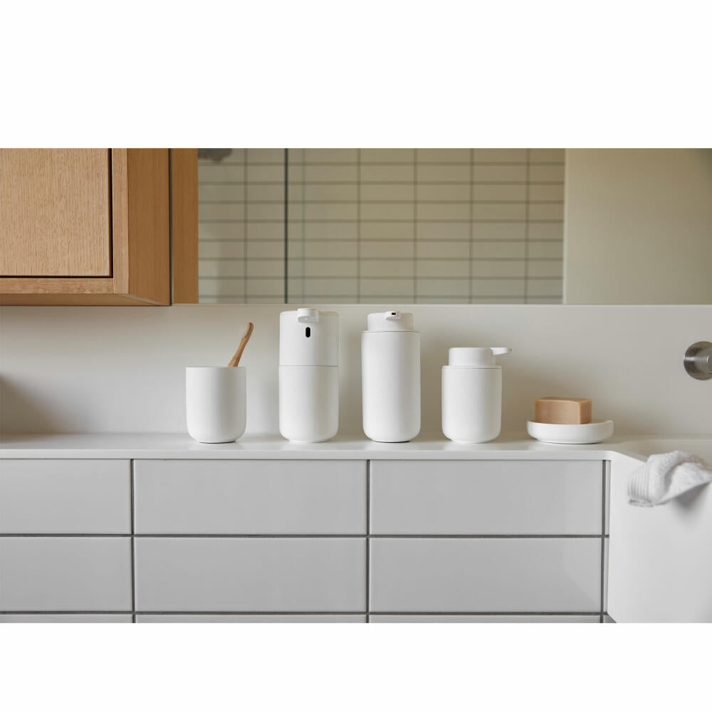 Zone Denmark Soap Dish Ume, Soap Tray, Soap Holder, Stoneware, White, Ø 12 cm, 331209
