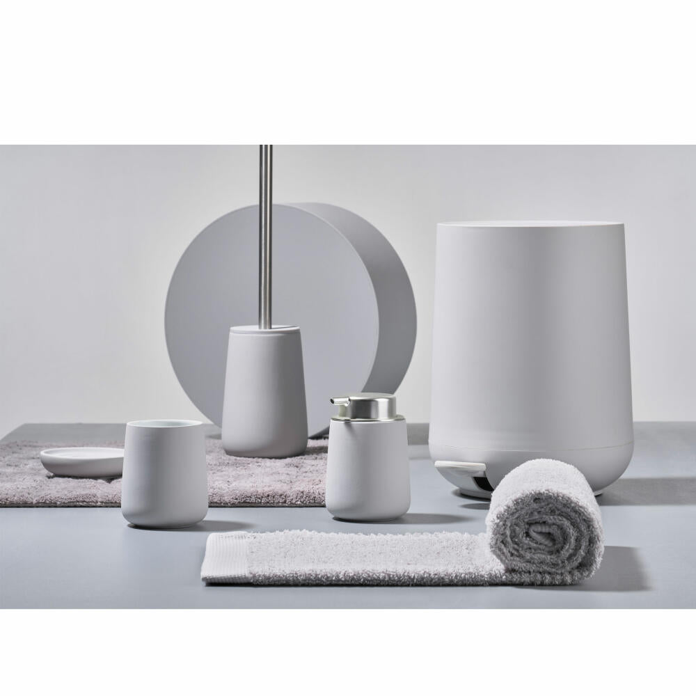 Zone Denmark Zahnbürstenbecher Nova, Zahnputzbecher, Porzellan, Soft Grey, H 11 cm, 331213