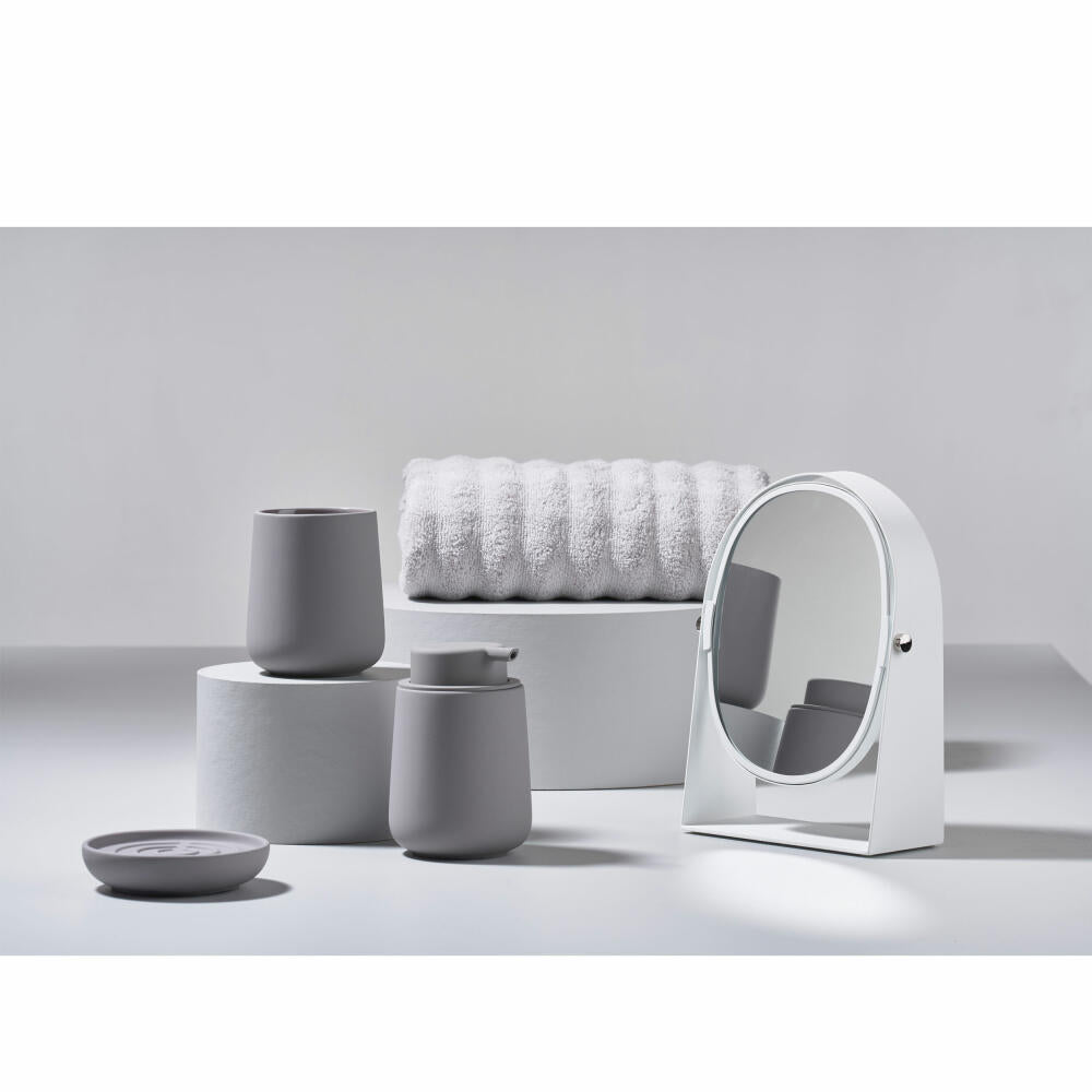 Zone Denmark toothbrush cup Nova One, toothbrush cup, stoneware, Gull Grey, H 10 cm, 331218
