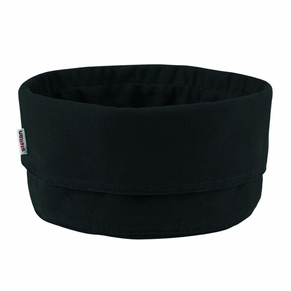 Stelton bread bag, large, black/black, bread box, bread container, Ø23cm, 100% cotton, 1320