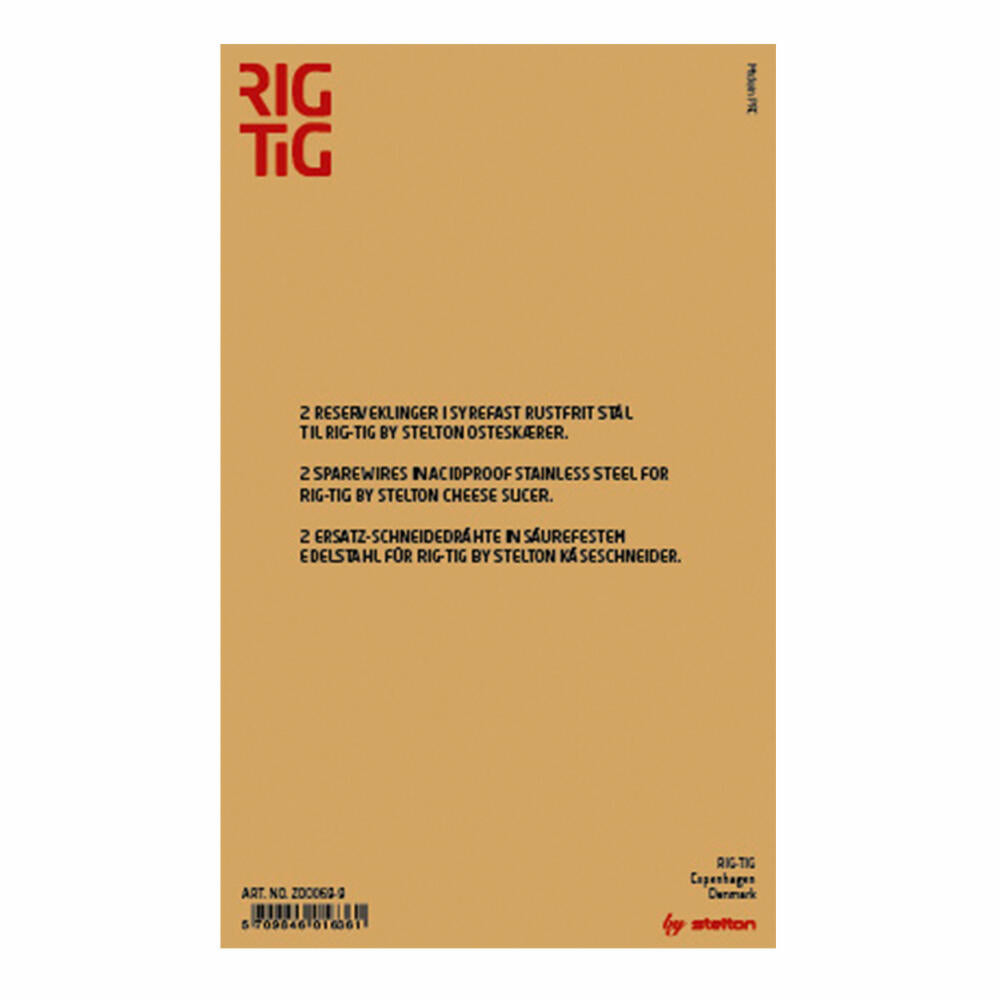 Rig-Tig 2 Ersatz-Schneidedrähte für Käseschneider & Hobel, Schneidwerkzeug fu•r Käse, Z00069-9