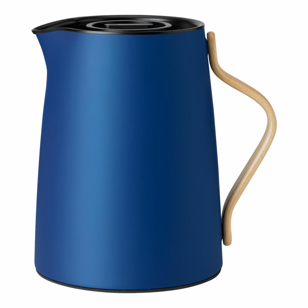Stelton Emma Thermos Jug Tea Dark Blue, Jug, Thermos Jug, Stainless Steel, Steel, Dark Blue, 1 L, x-201-7