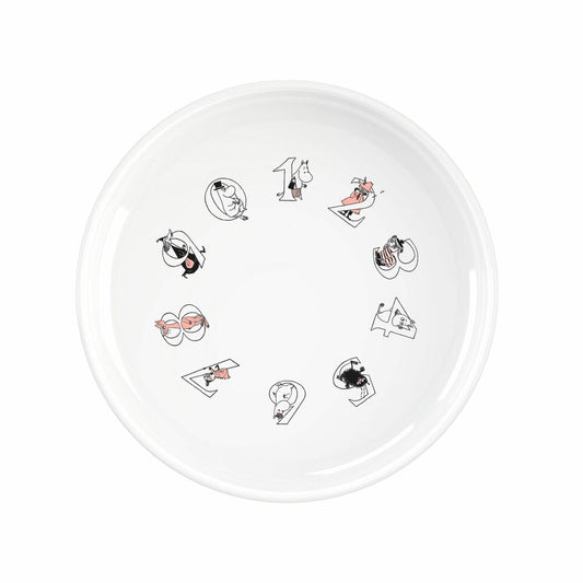 Rig-Tig Schale Moomin ABC Salmon, Schüssel, tiefer Teller, Kunststoff, Rosa, 15 cm, Z00705