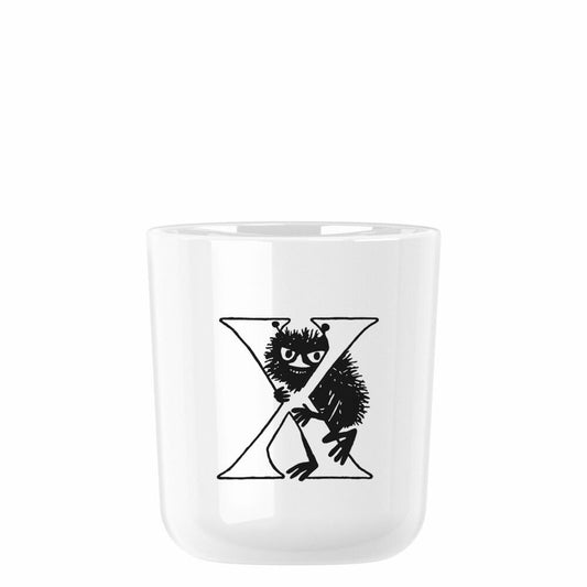 Rig-Tig Tasse Moomin ABC - X, Becher mit Buchstabe, Kunststoff, Weiß, 200 ml, Z00706-X