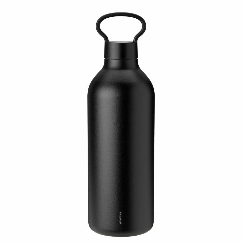 Stelton insulated bottle Tabi, drinking bottle, steel, plastic, black, 1 L, 373