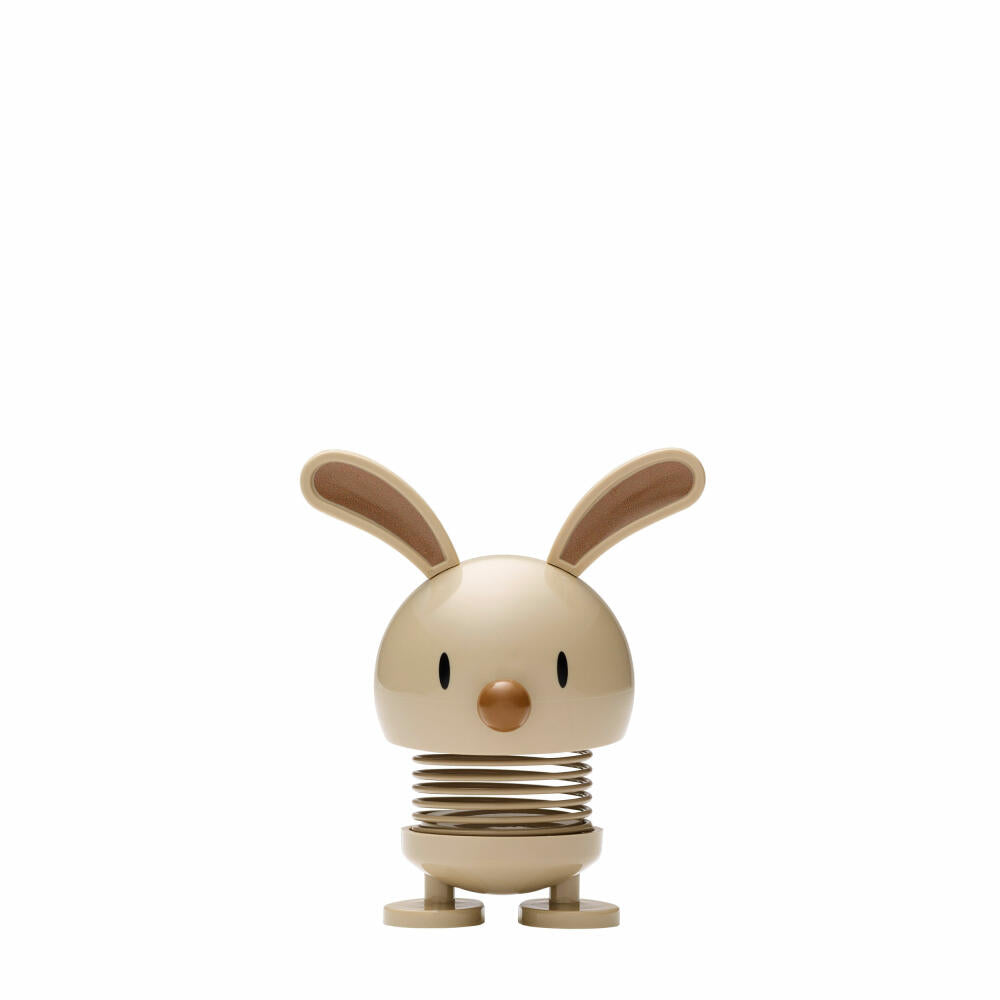 Hoptimist Small Bunny, wobbly figure, rabbit wobbly figure, Easter, decoration idea, decoration, plastic, latte, H 9 cm, 26183