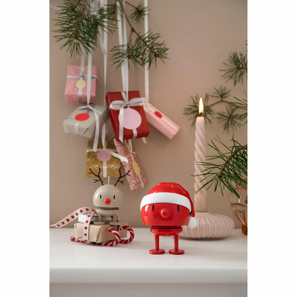 Hoptimist Medium Santa Bumble, wobbly figure, wobbly figure, decoration idea, decoration, plastic, red, 26165