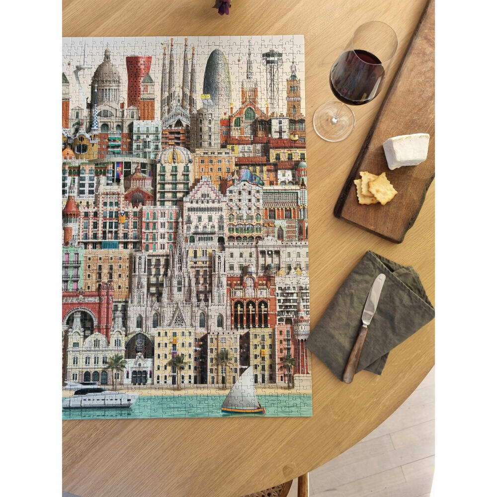 Martin Schwartz Puzzle Barcelona, ​​City Puzzle Spain, 50 x 70 cm, 1000 pieces, MS0607