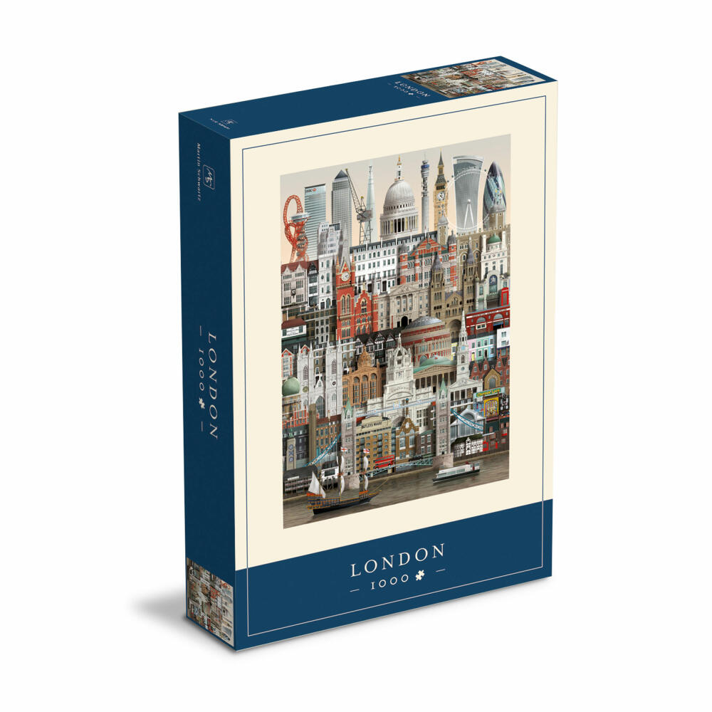 Martin Schwartz Puzzle London, City Puzzle Great Britain, 50 x 70 cm, 1000 pieces, MS0608