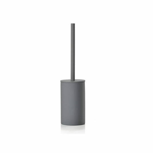 Zone Denmark Toilet Brush Karma, Toilet Brush Set, WC Set, Toilet Brush, Stoneware, Grey, 10048