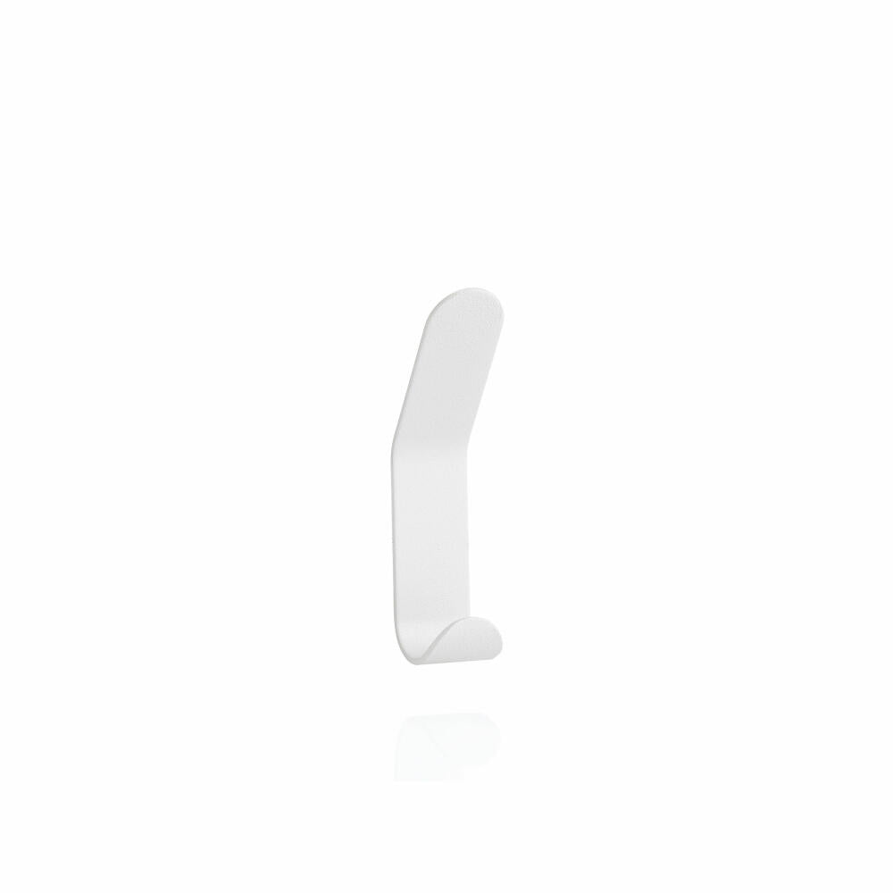 Zone Denmark double hook A-Double hook, wall hook, wall coat rack, wall hook, metal, white, H 11 cm, 10584