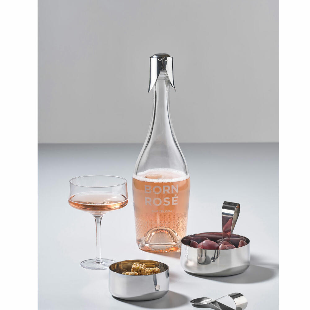 Zone Denmark Delicatessen Bowl Rocks, Small, with Spoon, Snack Bowl, Snack Bowl, Tapas, Steel, 12213