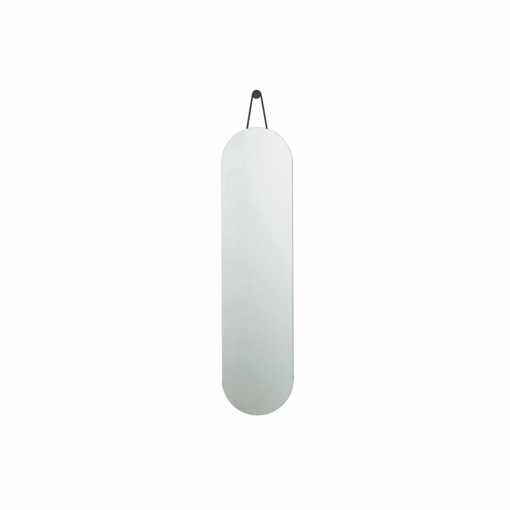 Zone Denmark Wandspiegel A-Wall Mirror, Wand Spiegel, Garderobenspiegel, Flurspiegel, Metall, Black, 120 x 30 cm, 13588