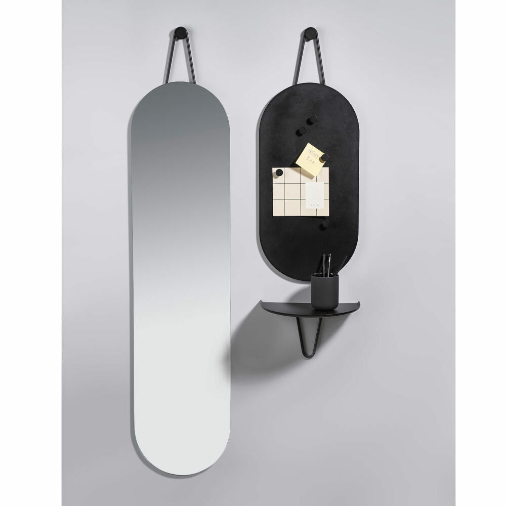 Zone Denmark Wandspiegel A-Wall Mirror, Wand Spiegel, Garderobenspiegel, Flurspiegel, Metall, Black, 120 x 30 cm, 13588