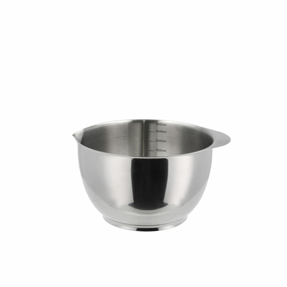 Rosti bowl set Margrethe 3-piece, bowls, steel, silver-colored, 1.5 + 2 + 3 L, 23921