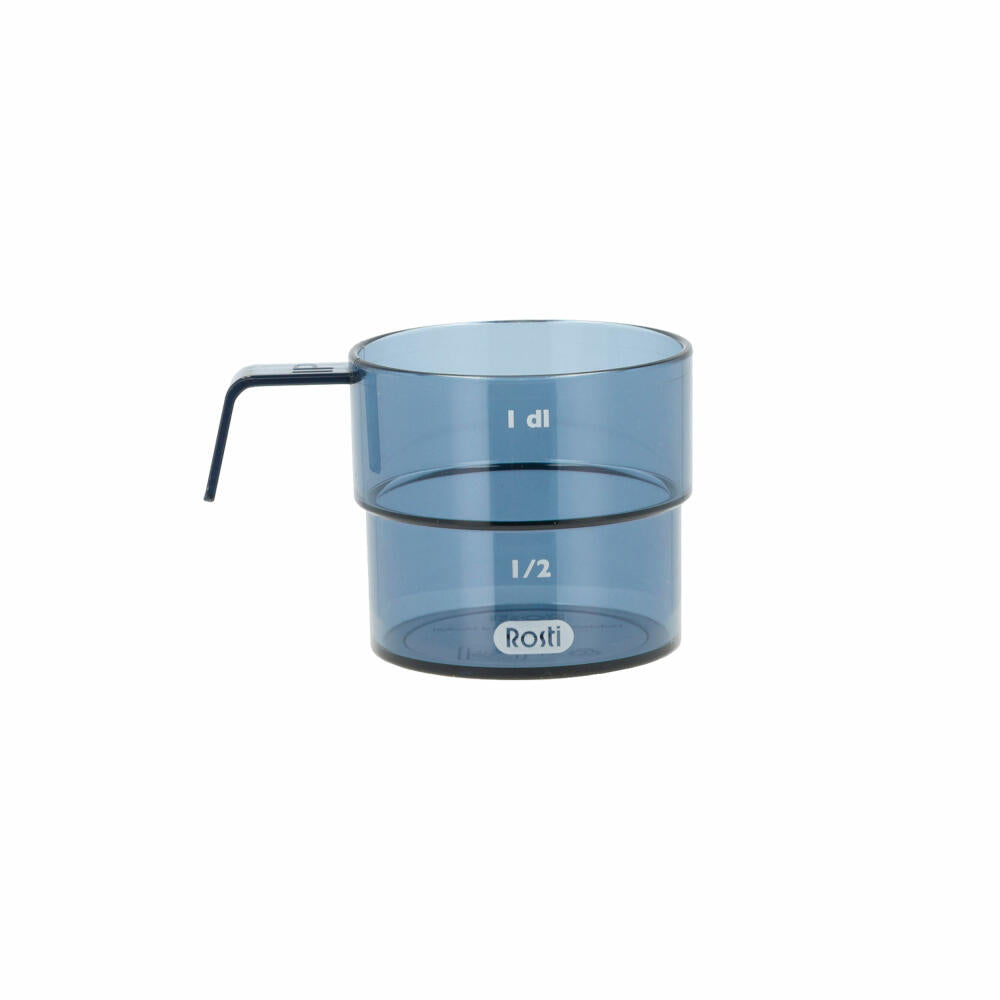 Rosti deciliter measuring cup Mensura, measuring cup, SAN plastic, Dusty Blue, 100 ml, 25294
