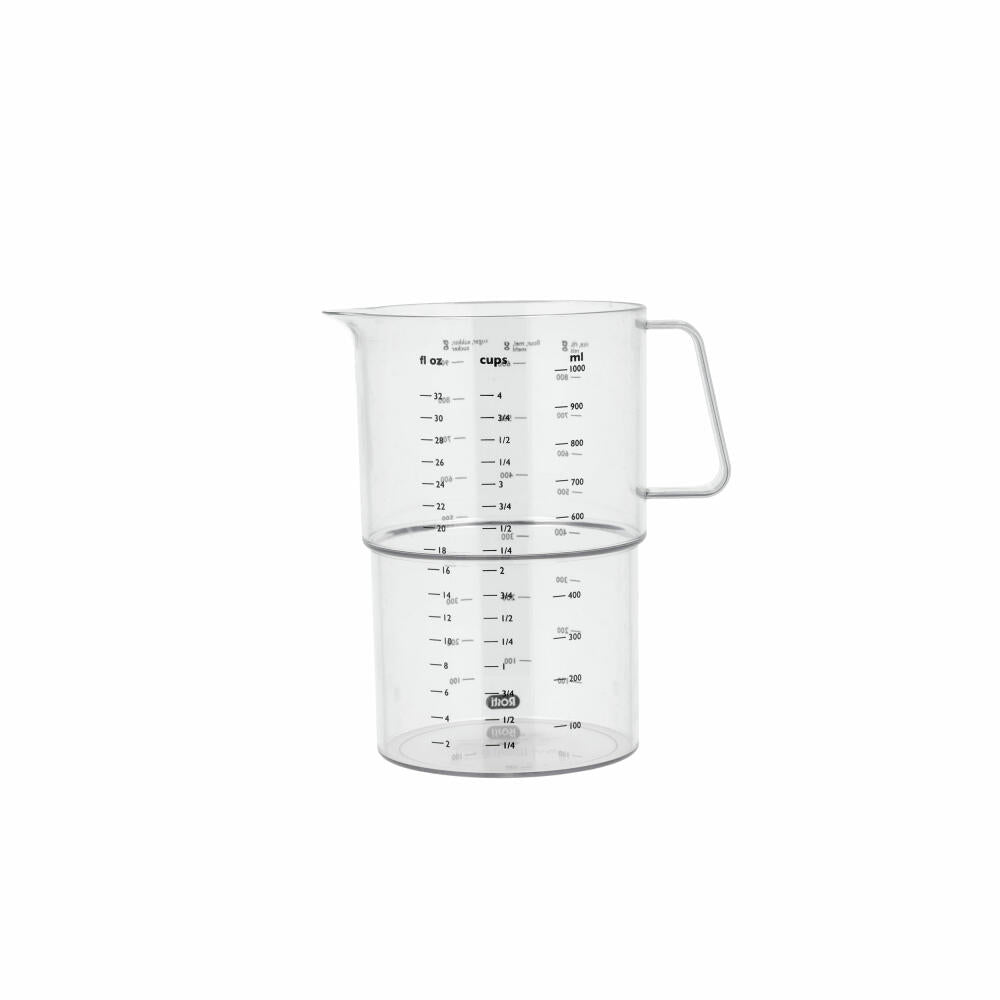 Rosti measuring cup Mensura, measuring jug, measuring cup, SAN plastic, clear, 1 L, 25297