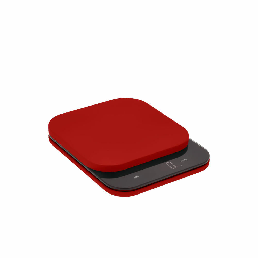 Rosti kitchen scale Mensura, gram scale, ABS plastic, red, up to 10 kg, 25678