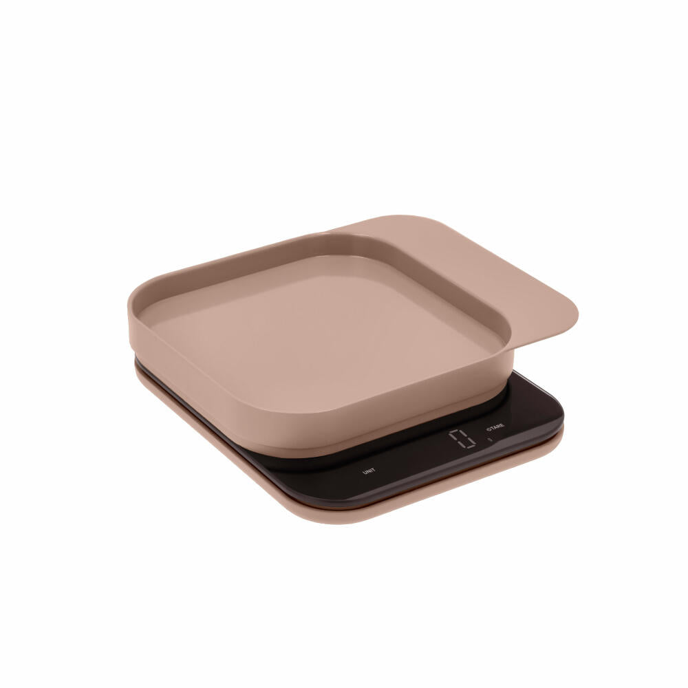 Rosti kitchen scale Mensura, gram scale, ABS plastic, humus, up to 10 kg, 25683