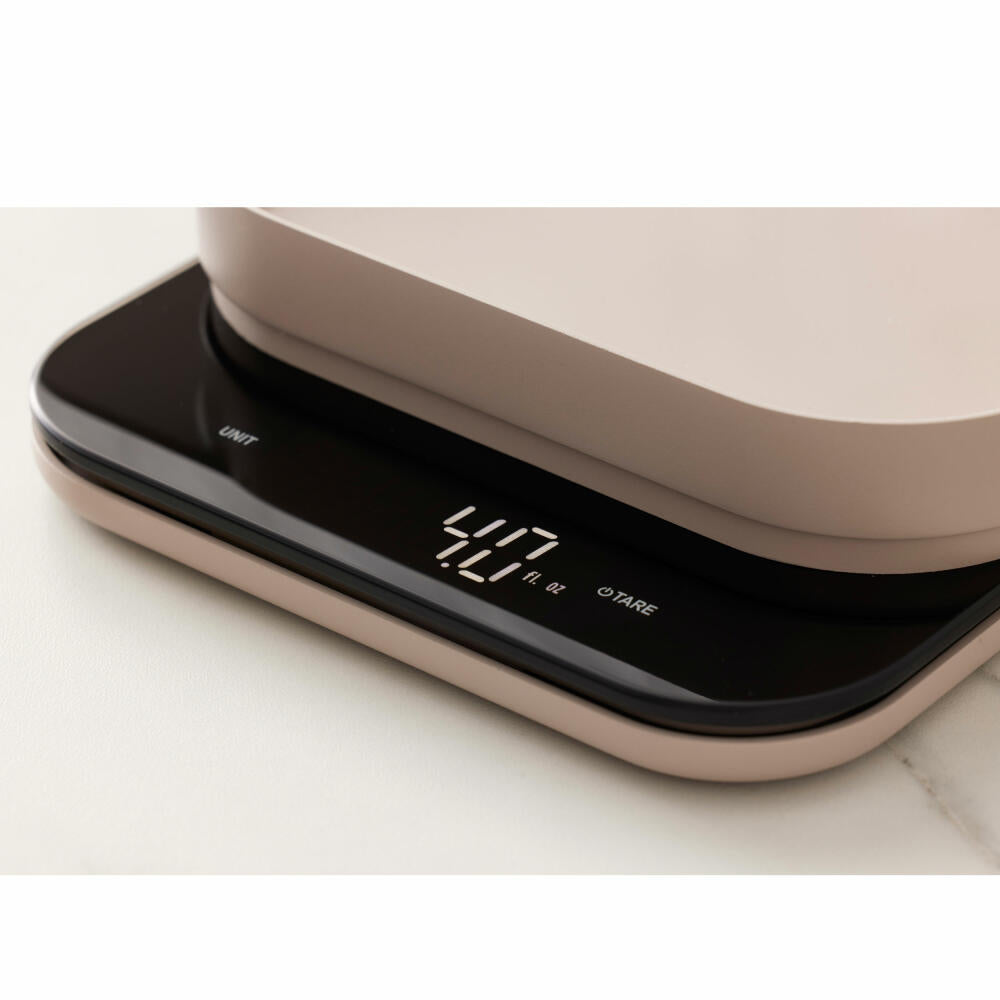 Rosti kitchen scale Mensura, gram scale, ABS plastic, humus, up to 10 kg, 25683