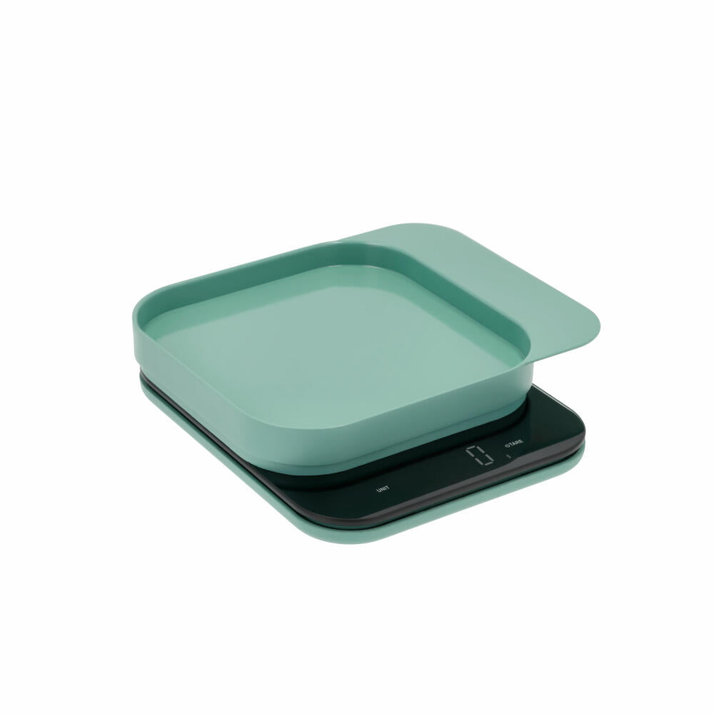 Rosti kitchen scale Mensura, gram scale, ABS plastic, Nordic Green, up to 10 kg, 25686