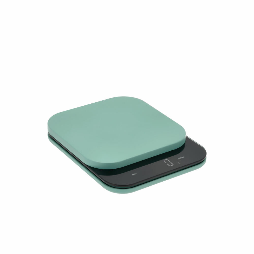 Rosti kitchen scale Mensura, gram scale, ABS plastic, Nordic Green, up to 10 kg, 25686
