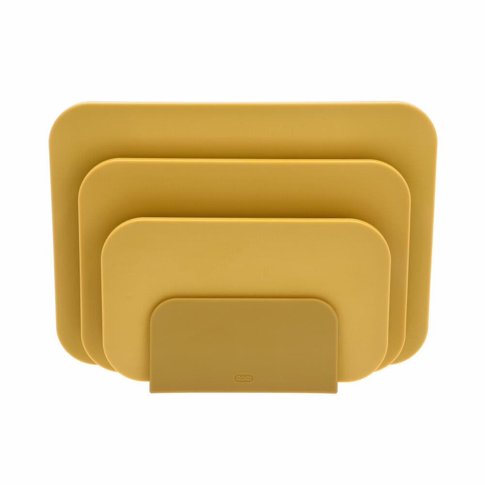 Rosti Choptima 4-piece cutting board set, cutting board, PE plastic, curry, 27822